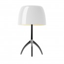 LUMIERE_tavolo_alluminio bianco caldo_OFF_foscarini